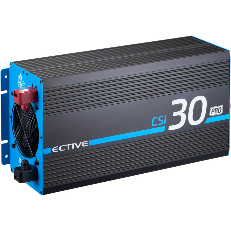 CSI 30 PRO 3000W/12V Sinus-Wechselrichter mit Netzvorrangschaltung und Ladegerät (CH-Stecker)