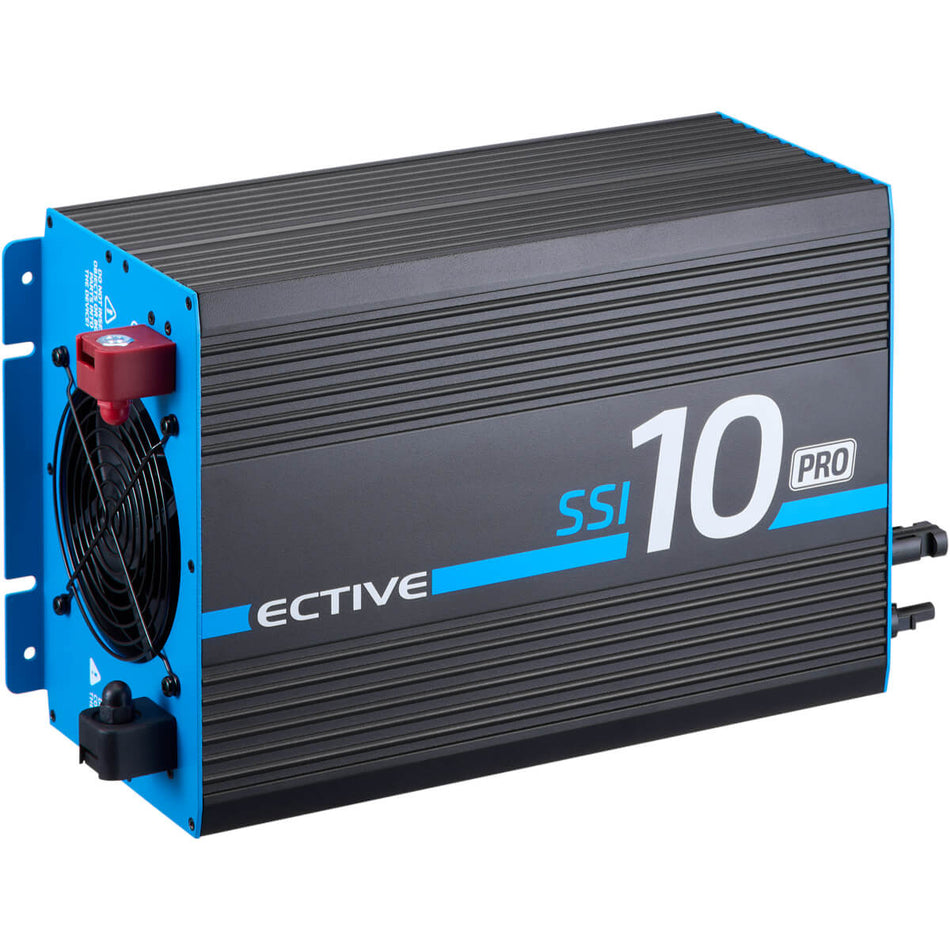 SSI 10 PRO 1000W/12V 4in1 Sinus-Wechselrichter mit Nvs, Ladegerät & MPPT Laderegler (CH-Stecker)