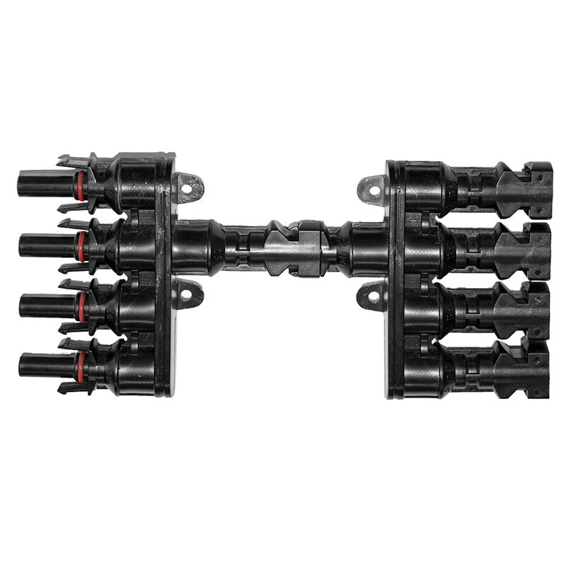 Adaptateur de connexion MC4 en Y 4 à 1 (1 paire, pour câble solaire 4-6 mm²)