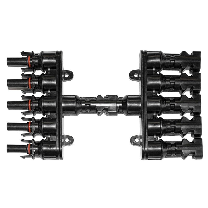 Adaptateur de connexion MC4 en Y 5 à 1 (1 paire, pour câble solaire 4-6 mm²)