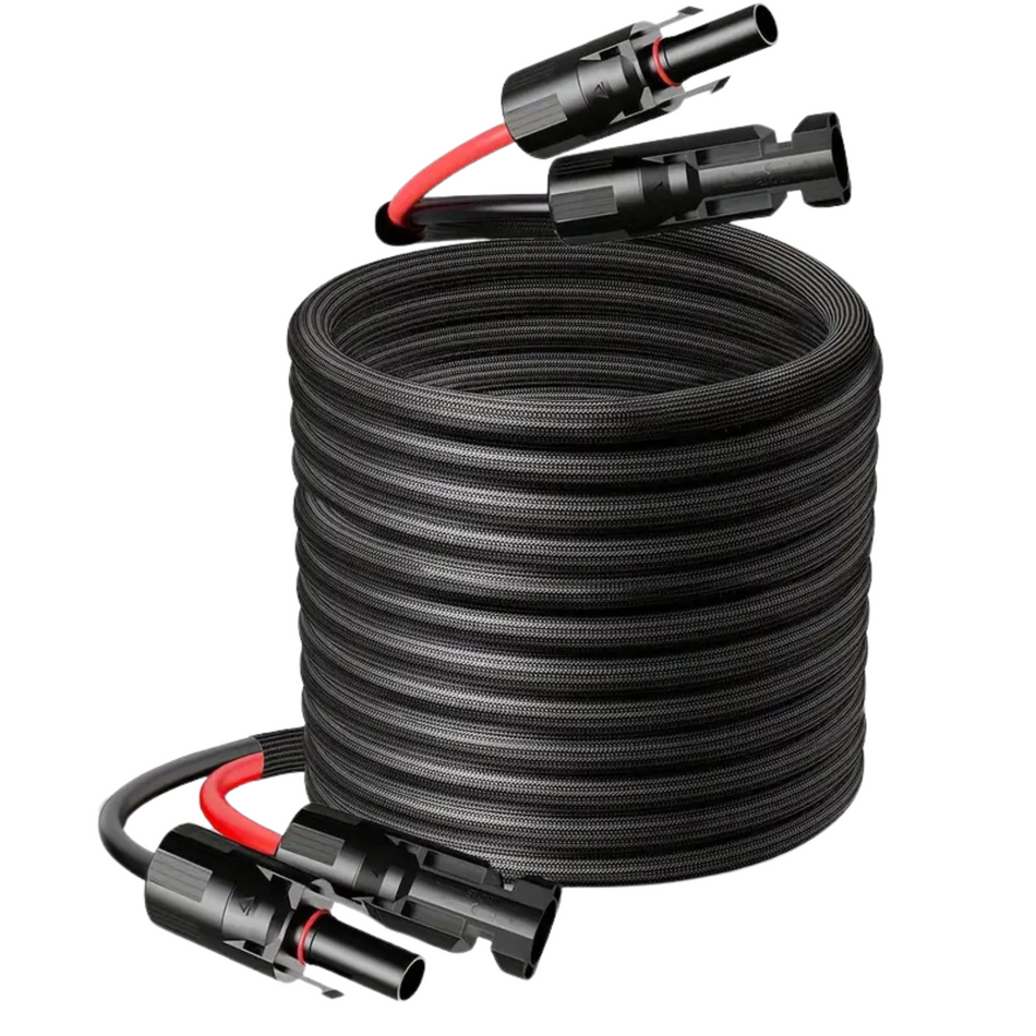 10m Solar Verlängerungskabel MC4 auf MC4 mit robustem Fiberglass-Mantel
