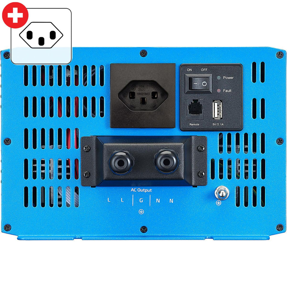 SI 30 Sinus-Wechselrichter 3000W 24V (CH-Stecker)