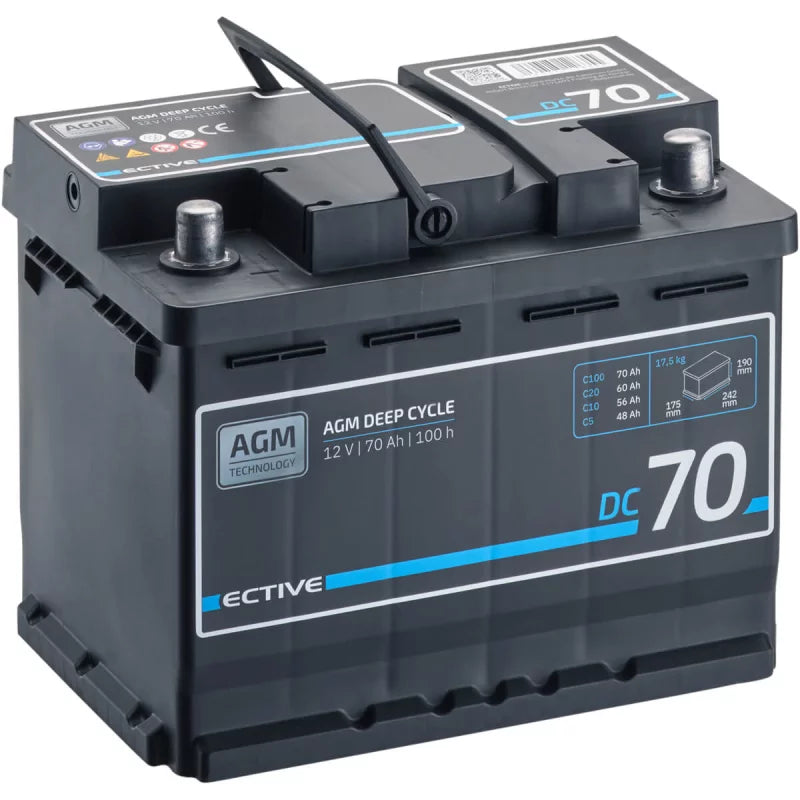 DC 70 AGM Deep Cycle 70Ah Versorgungsbatterie