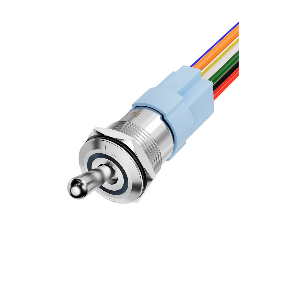 RGB LED Kippschalter 12V | Wasserdicht | 7-Pin | 20A