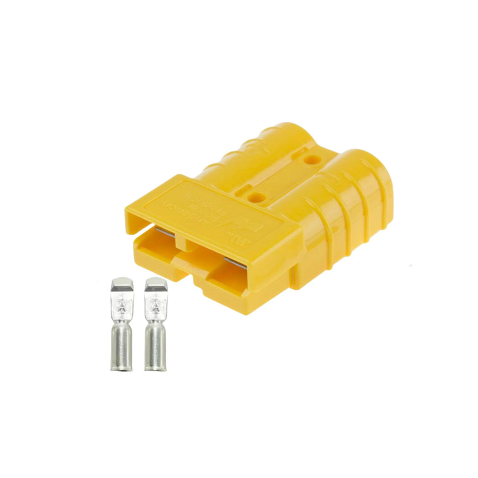 Anderson-Stecker mit Crimpkontakt 50A | Gelb