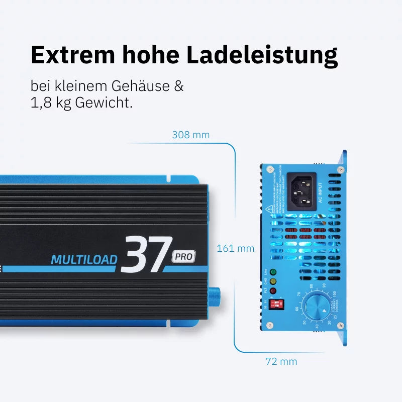 Multiload 37 Pro Batterieladegerät | 37,5A/12V und 18,75A/24V | 3. Generation