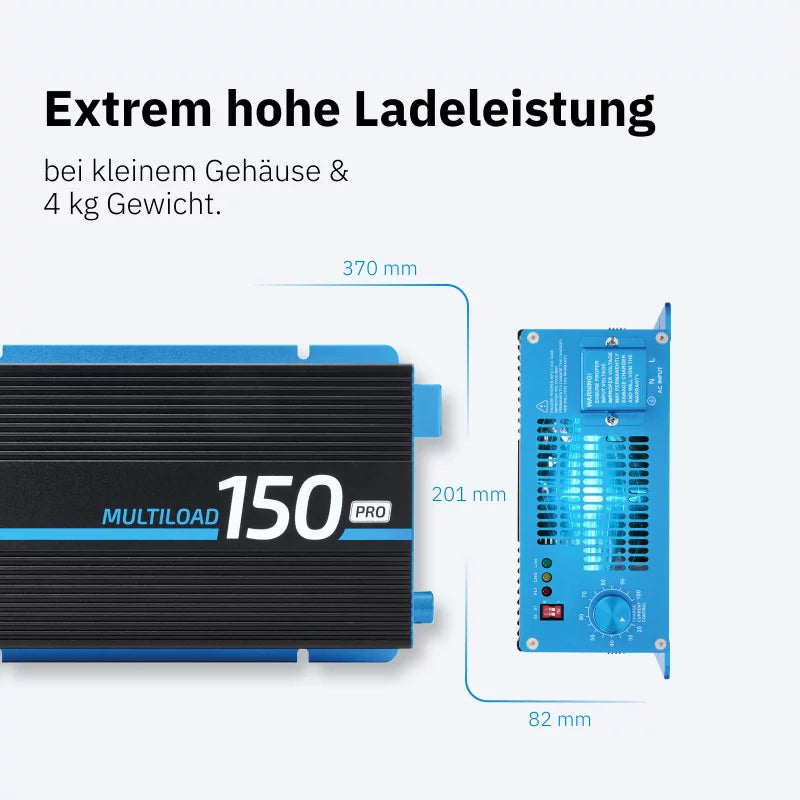 Multiload 150 Pro Batterieladegerät | 150A/12V und 75A/24V | 3. Generation