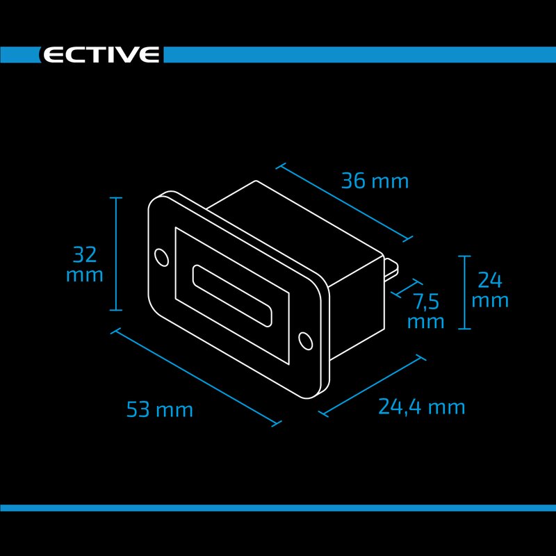 Indicatore livello di carica della batteria a LED 12/24V