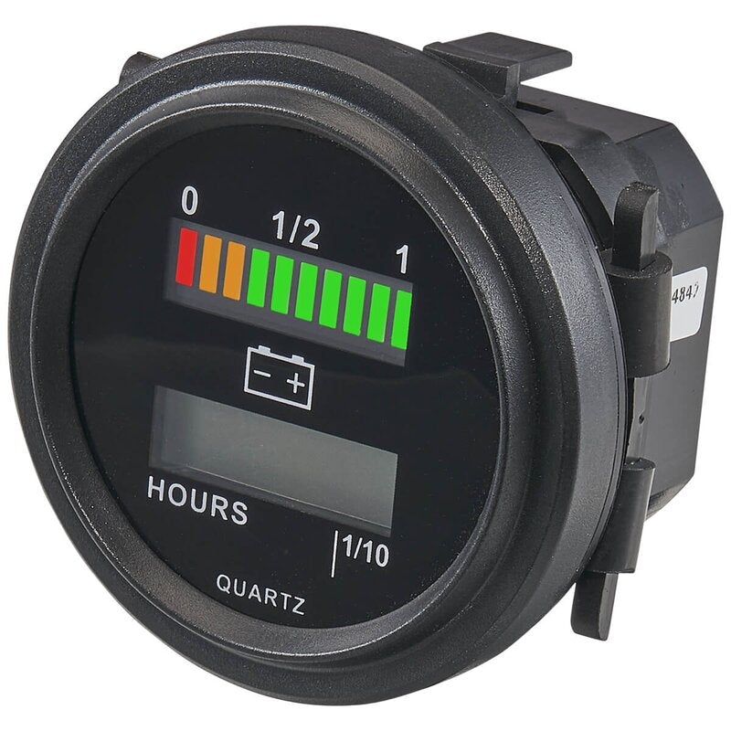 Indicatore LED del livello di carica della batteria e indicatore delle ore di funzionamento 12 -72V