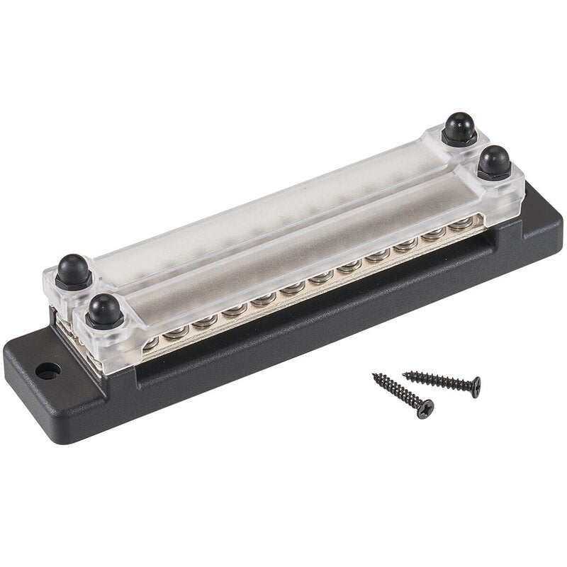 Doppio binario di distribuzione dell'alimentazione con striscia inferiore 2x12 volte 150 A CC/CA