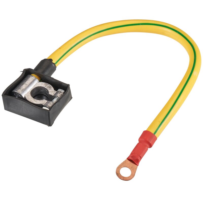 Connecting cable battery terminal to tubular cable lug