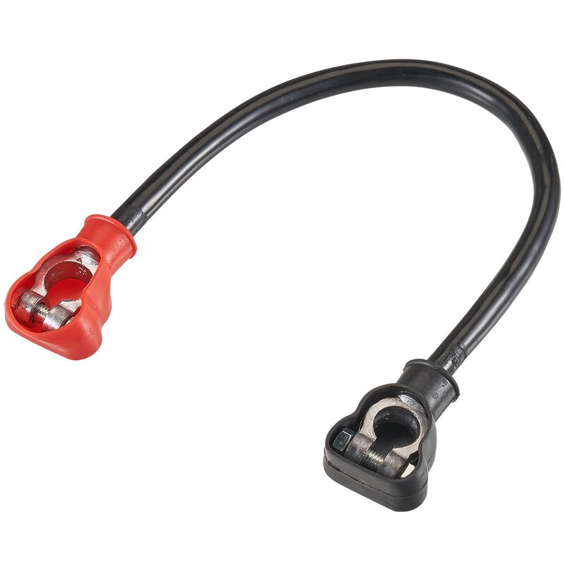 Battery connection cable terminal clamp to terminal clamp with terminal cover