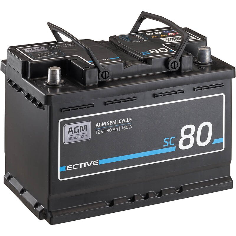 SC 80 AGM Semi Cycle 80Ah Versorgungsbatterie
