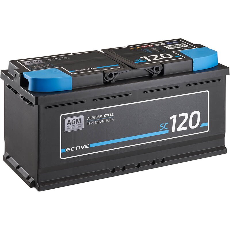 SC 120 AGM Semi Cycle 120Ah Versorgungsbatterie