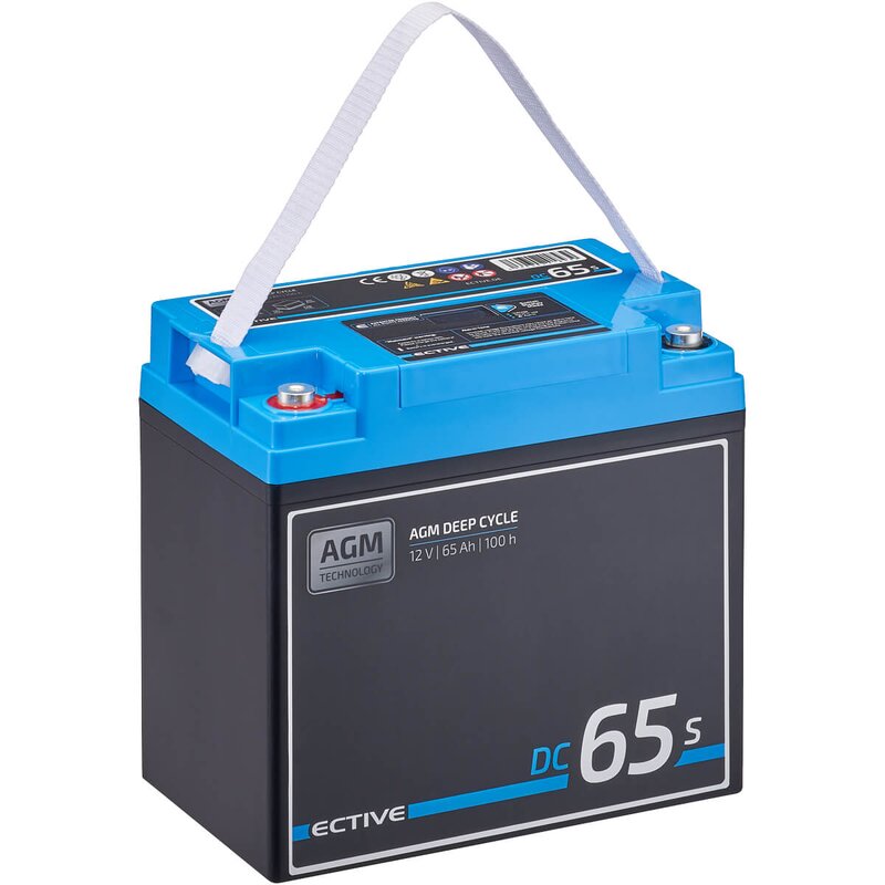 DC 65S AGM Deep Cycle mit LCD-Anzeige 65Ah