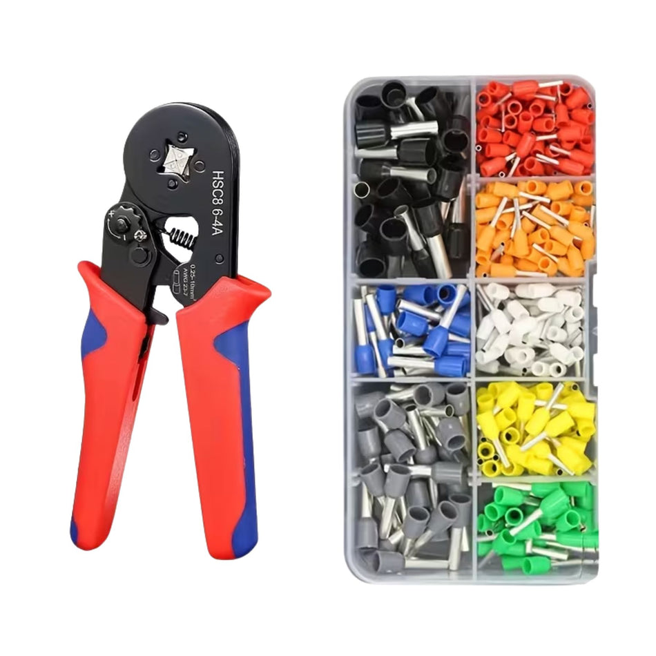 Crimpzange mit Aderendhülsen im Set | 0.5 - 10mm²