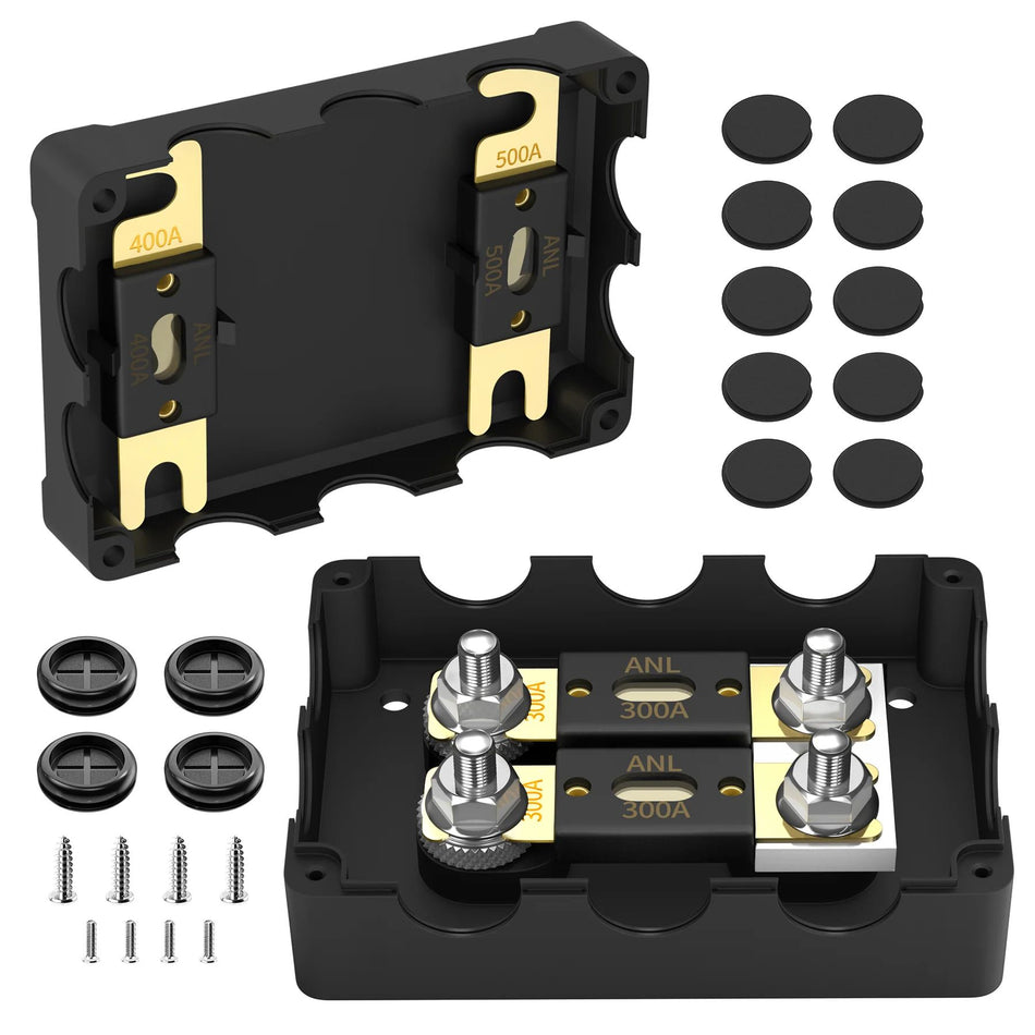 ANL Dual-Starkstrom-Sicherungshalter mit Abdeckung