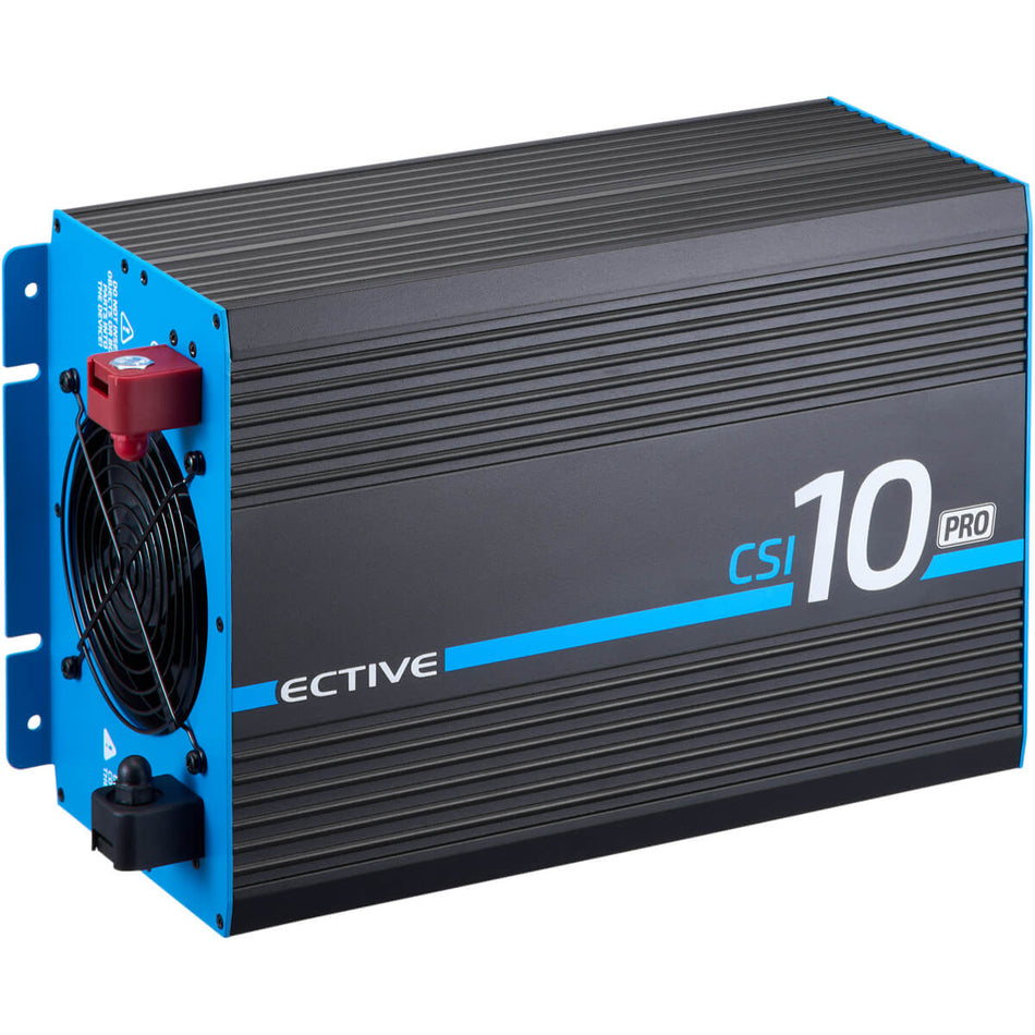 CSI 10 PRO 1000W/12V Sinus-Wechselrichter mit Netzvorrangschaltung und Ladegerät (CH-Stecker)