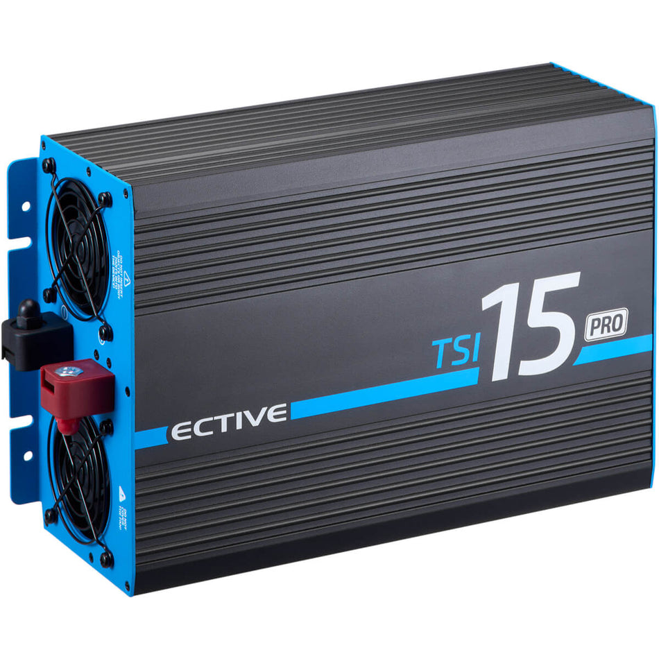 Inverter sinusoidale TSI 15 PRO 1500W/12V con circuito di priorità di rete (spina CH)