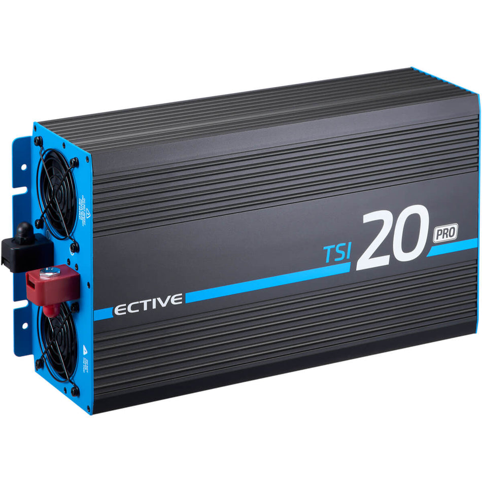 Inverter sinusoidale TSI 20 PRO 2000W/12V con circuito di priorità di rete (spina CH)