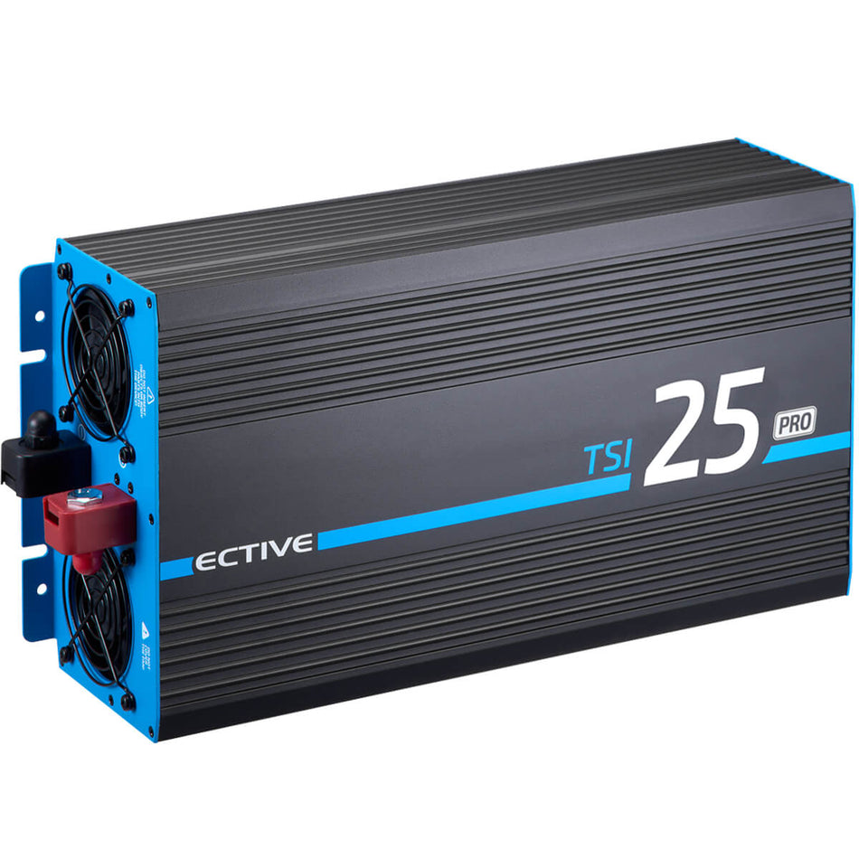 TSI 25 PRO 2500W/12V Sinus-Wechselrichter mit Netzvorrangschaltung (CH-Stecker)