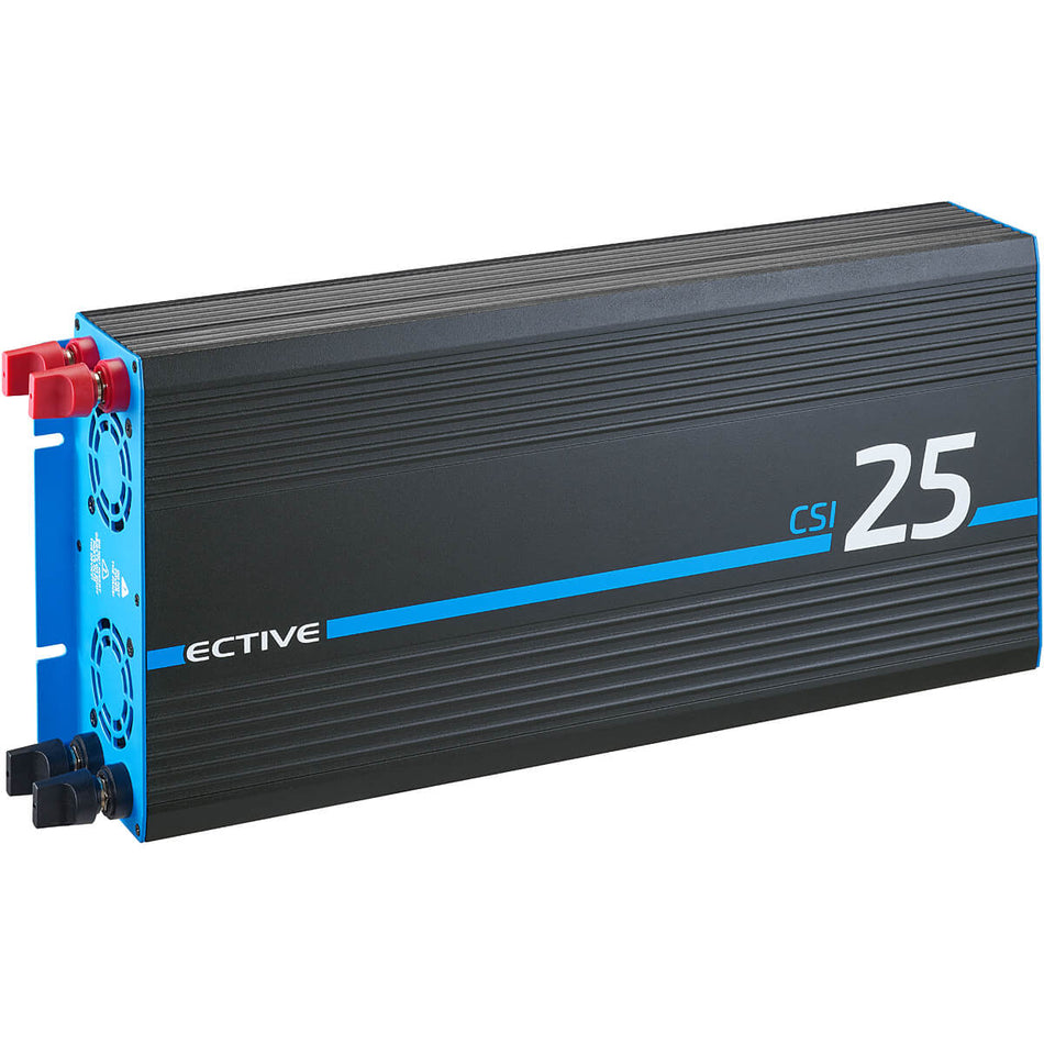 Inverter sinusoidale CSI 25 2500W 24V con circuito di priorità di rete e caricabatterie (spina CH)