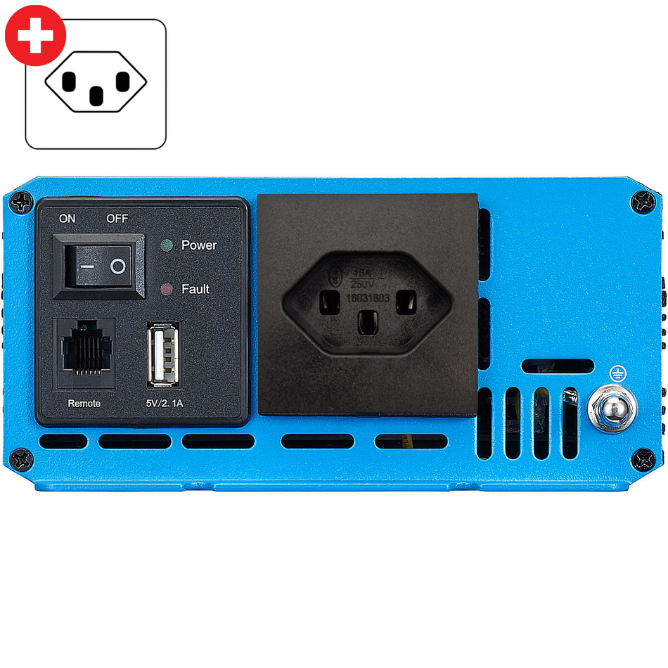 Onduleur sinusoïdal SI 10 1000 W 24 V (prise CH)