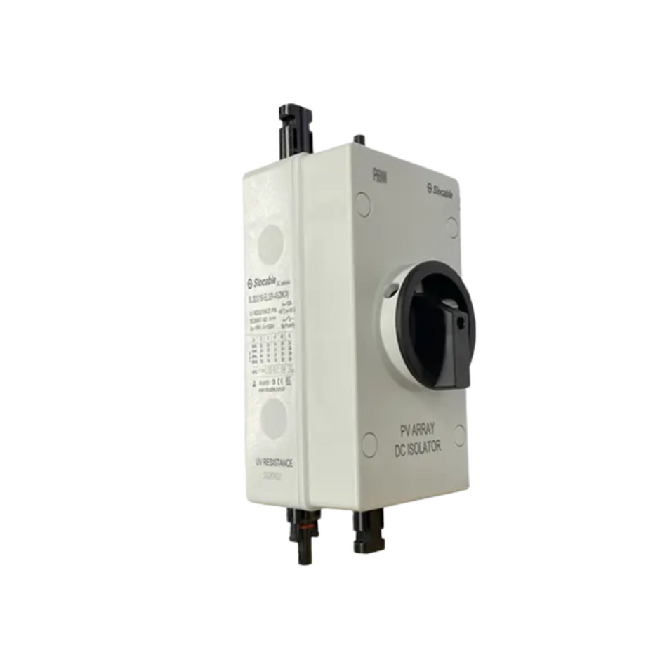 Interrupteur de déconnexion solaire 32A/1000V avec 2 jeux de connecteurs MC4
