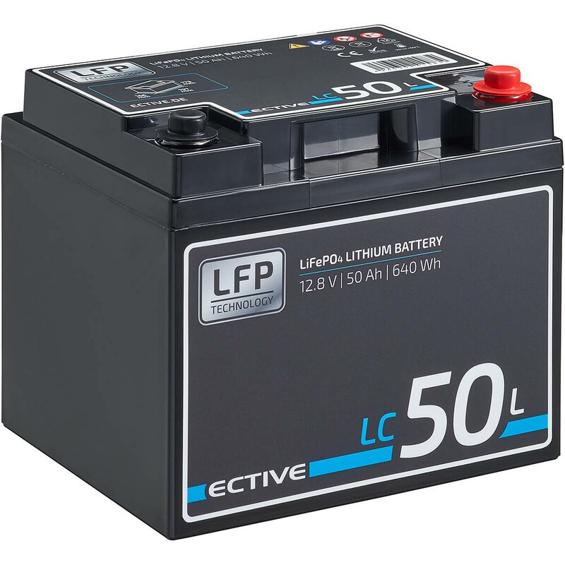 LC 50L 12V LiFePO4 Versorgungsbatterie 50Ah