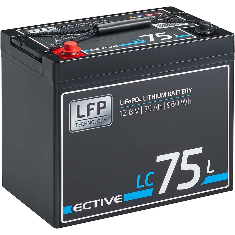 Batterie d'alimentation LC 75L 12V LiFePO4 75Ah