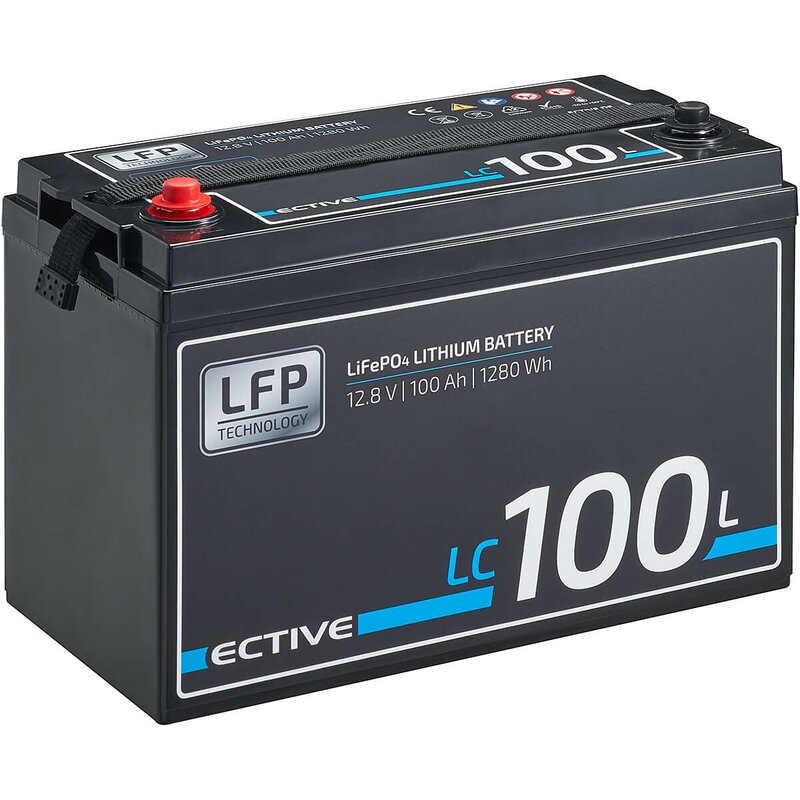 Batterie d'alimentation LC 100L 12V LiFePO4 100Ah