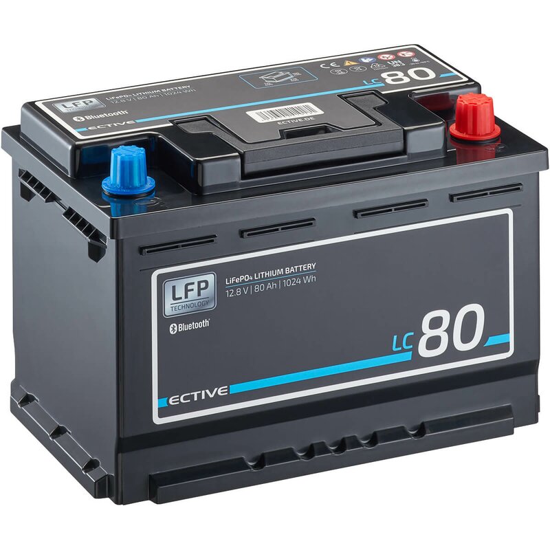 LC 80 BT 12V LiFePO4 Versorgungsbatterie 80Ah