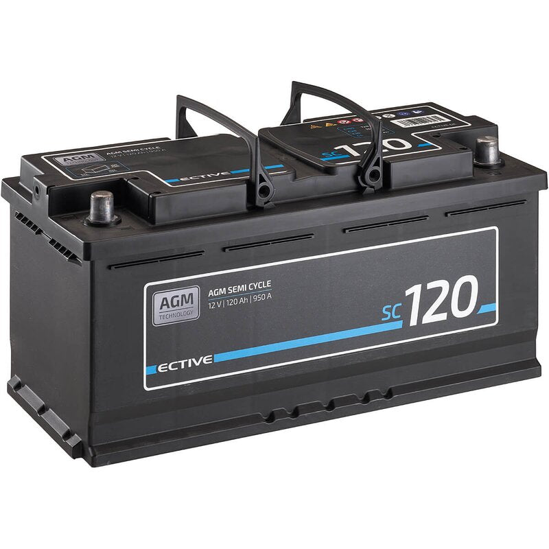 Batterie d'alimentation SC 120 AGM Semi Cycle 120Ah