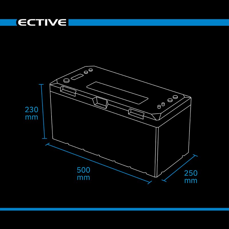 Batteria di alimentazione al litio LC 300 Marine LT IP67 LiFePO4