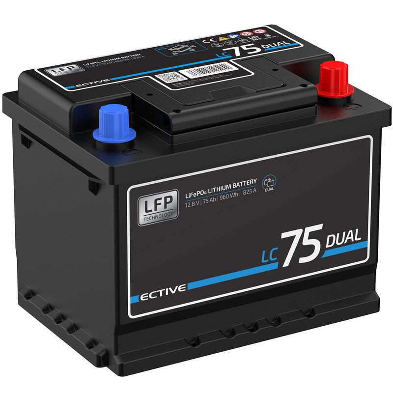 LC 75 Double LFP | Batterie de démarrage et d'alimentation