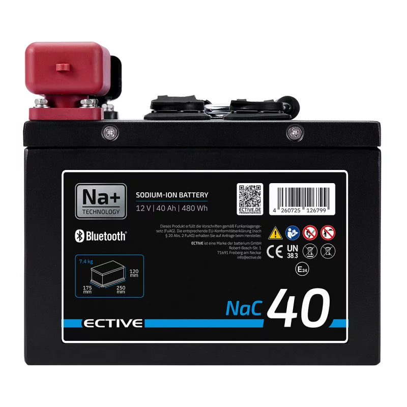 NaC 40 BT 12 V Natrium Moverbatterie 40 Ah