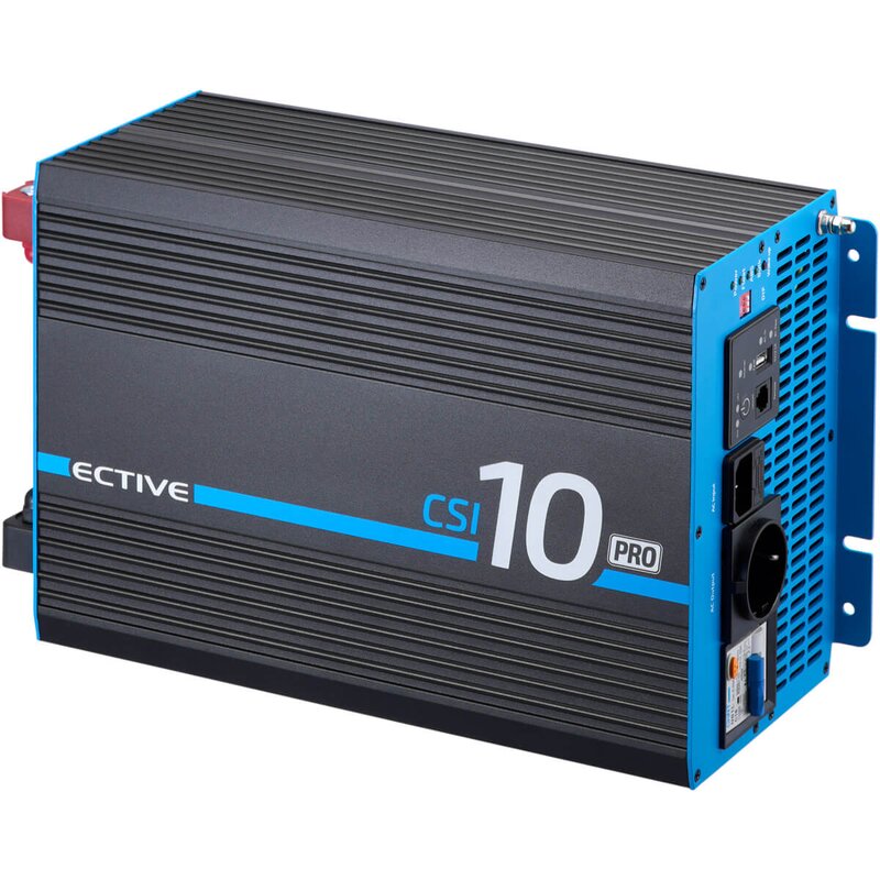 Inverter sinusoidale CSI 10 PRO 1000W/12V con circuito di priorità di rete e caricabatterie