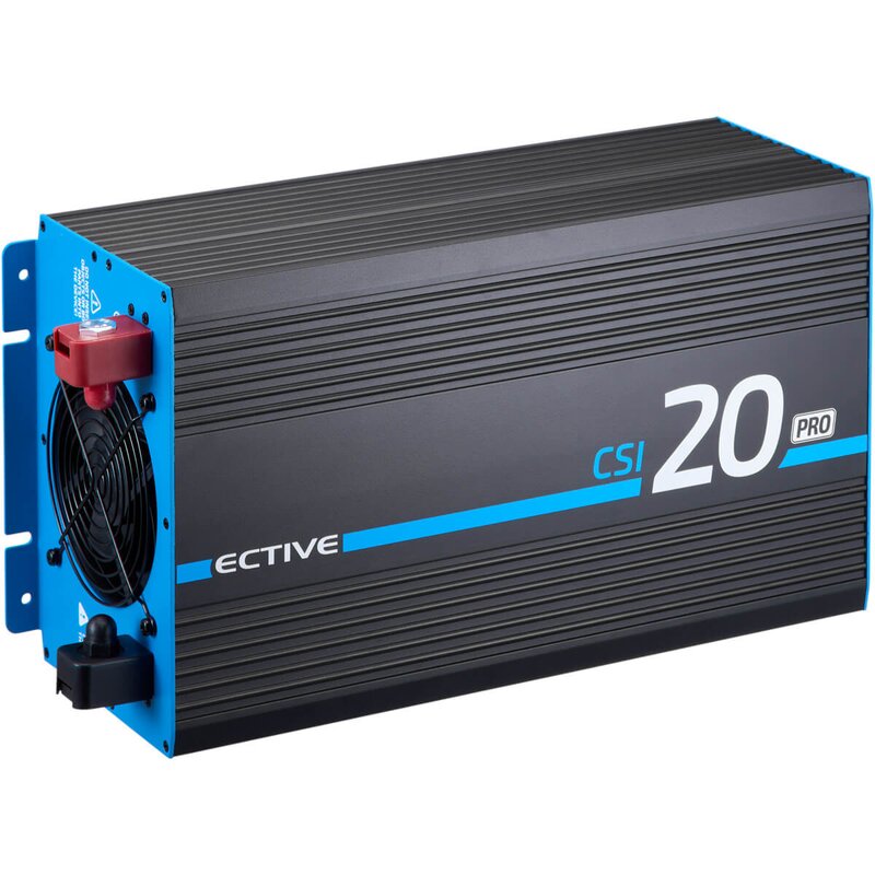 Inverter sinusoidale CSI 20 PRO 2000W/12V con circuito di priorità di rete e caricabatterie