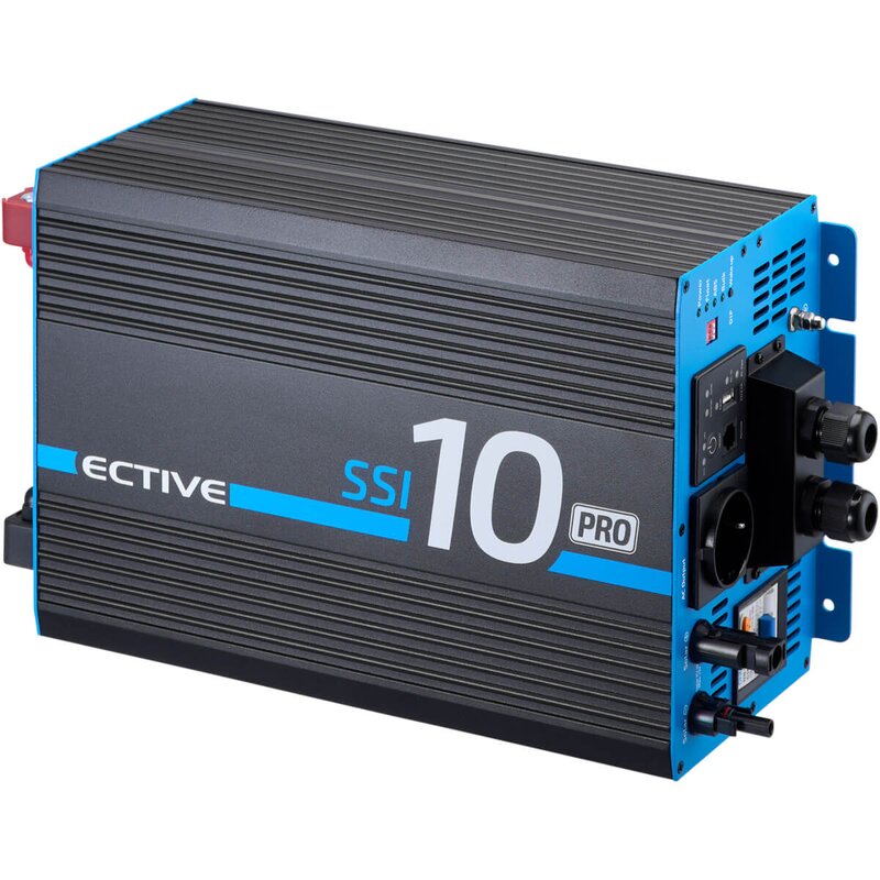 Inverter sinusoidale SSI 10 PRO 1000W/12V 4in1 con circuito di priorità di rete, caricabatterie e regolatore di carica MPPT