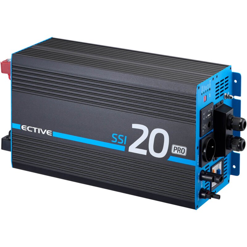 Inverter sinusoidale SSI 20 PRO 2000W/12V 4in1 con circuito di priorità di rete, caricabatterie e regolatore di carica MPPT