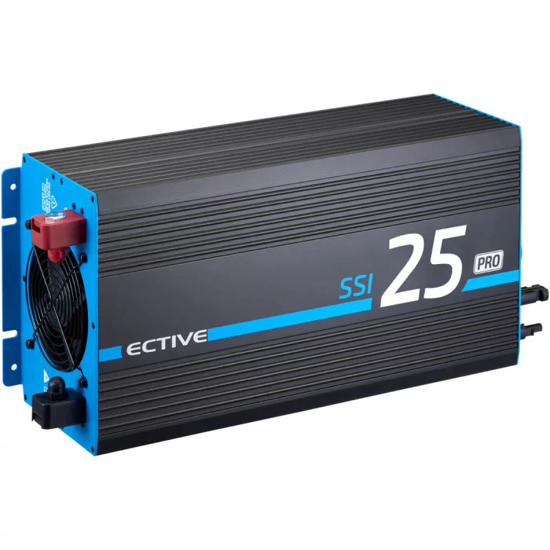 SSI 25 PRO 2500W/12V Sinus-Wechselrichter mit Netzvorrangschaltung, Ladegerät und Laderegler (CH)