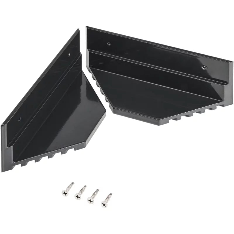Spoiler de retenue en aluminium pour modules solaires | Lot de 2 noir