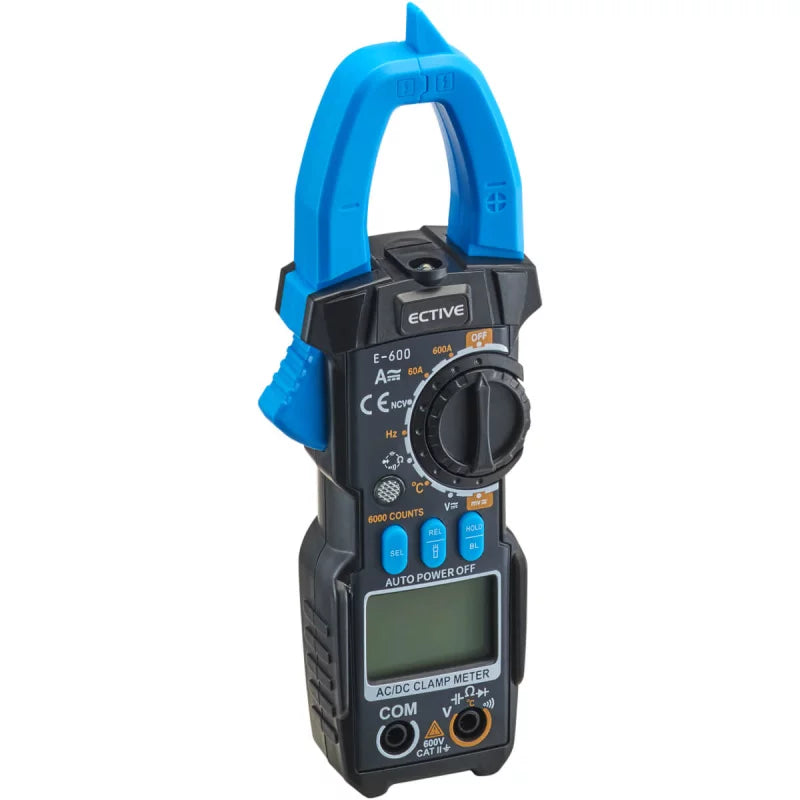 E-600 Digitale Strommesszange mit Licht & Zubehör
